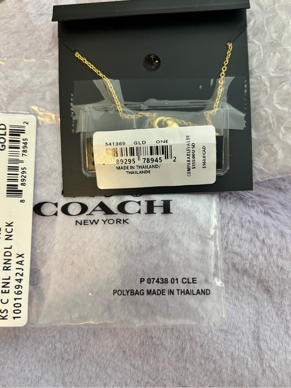 Coach- Gold Star Cluster Pendant Necklace with Crystals - Women Jewelry - Picture 4 of 4